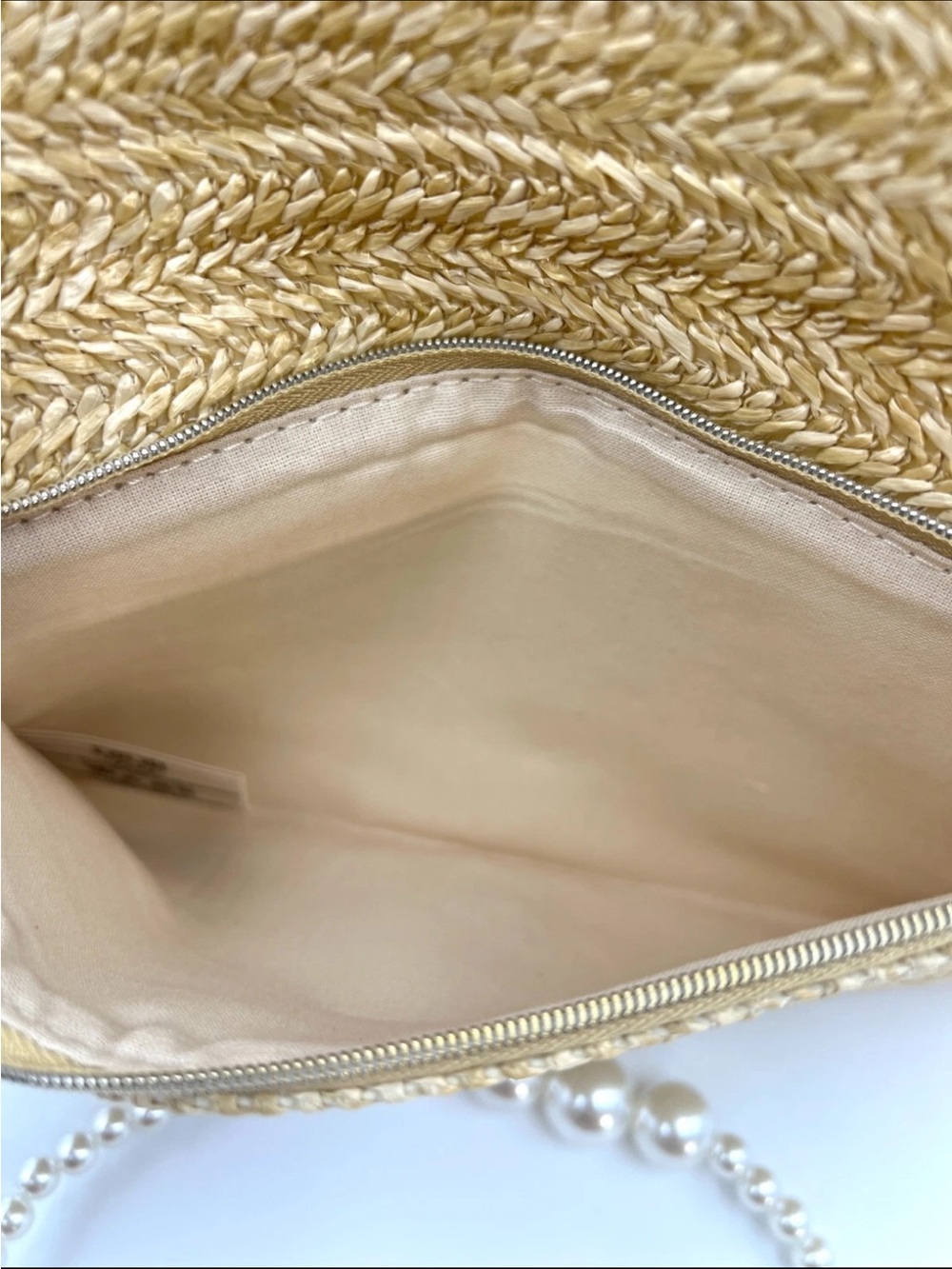 Dior Straw Raffia Woven Purse Bag Pouch With Shoulder Strap - Picture 6 of 9
